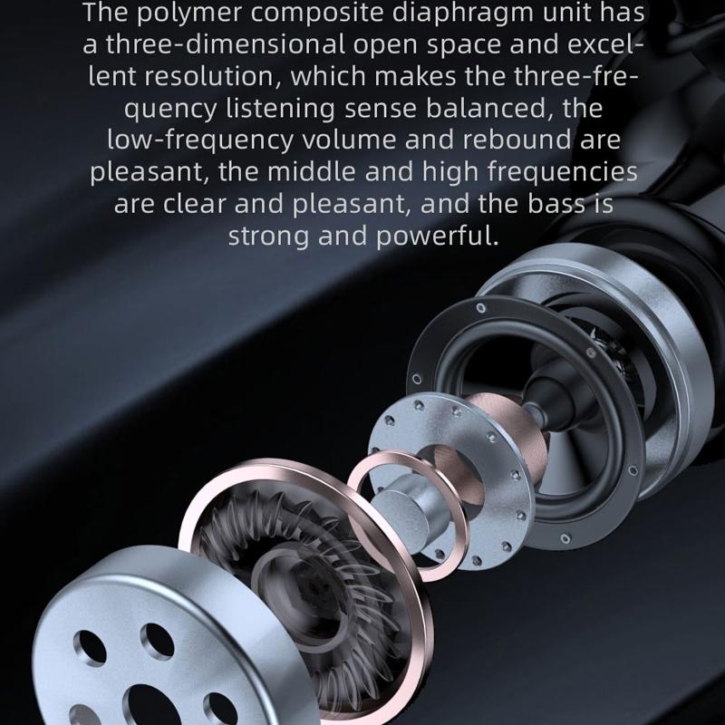 NNEDSZ Wireless Bluetooth Earphones With Charging Case - F8 - Red Double Ear